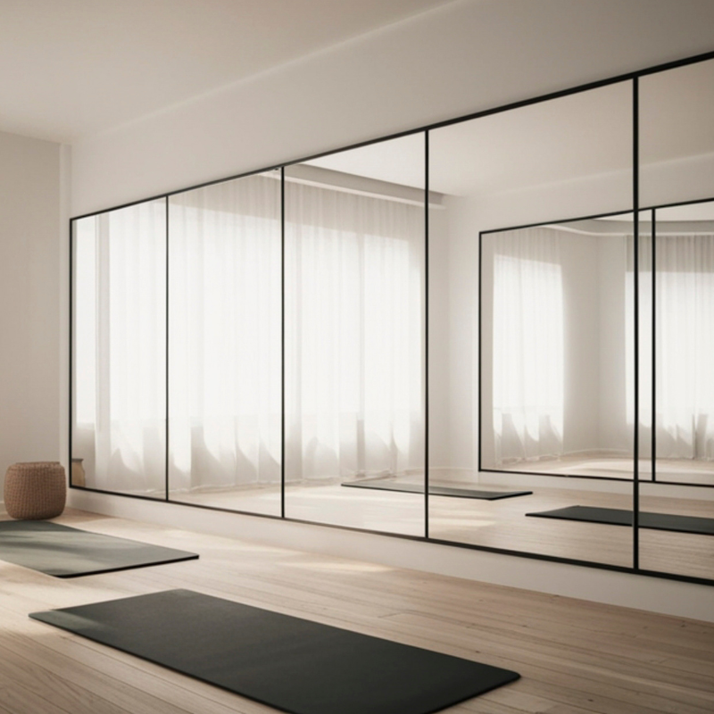 Custom gym mirror wall installation DFW